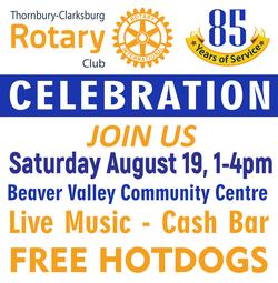 Thornbury-Clarksburg Rotary Club's 85 Years of Service Celebration